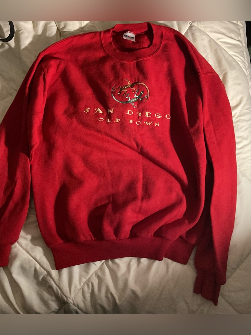 Jerzees Red Classic Pullover Crewneck Sweatshirt